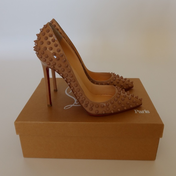 Christian Louboutin Shoes - Christian Louboutin Pigalle Spikes Patent Leather 120MM
